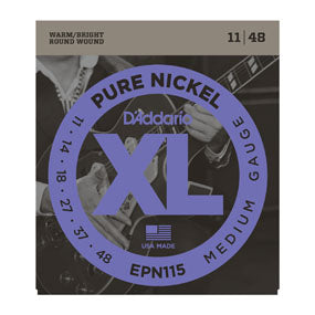 D'Addario EPN115 Pure Nickel Wound Blues/Jazz/Rock 11-48 EPN115