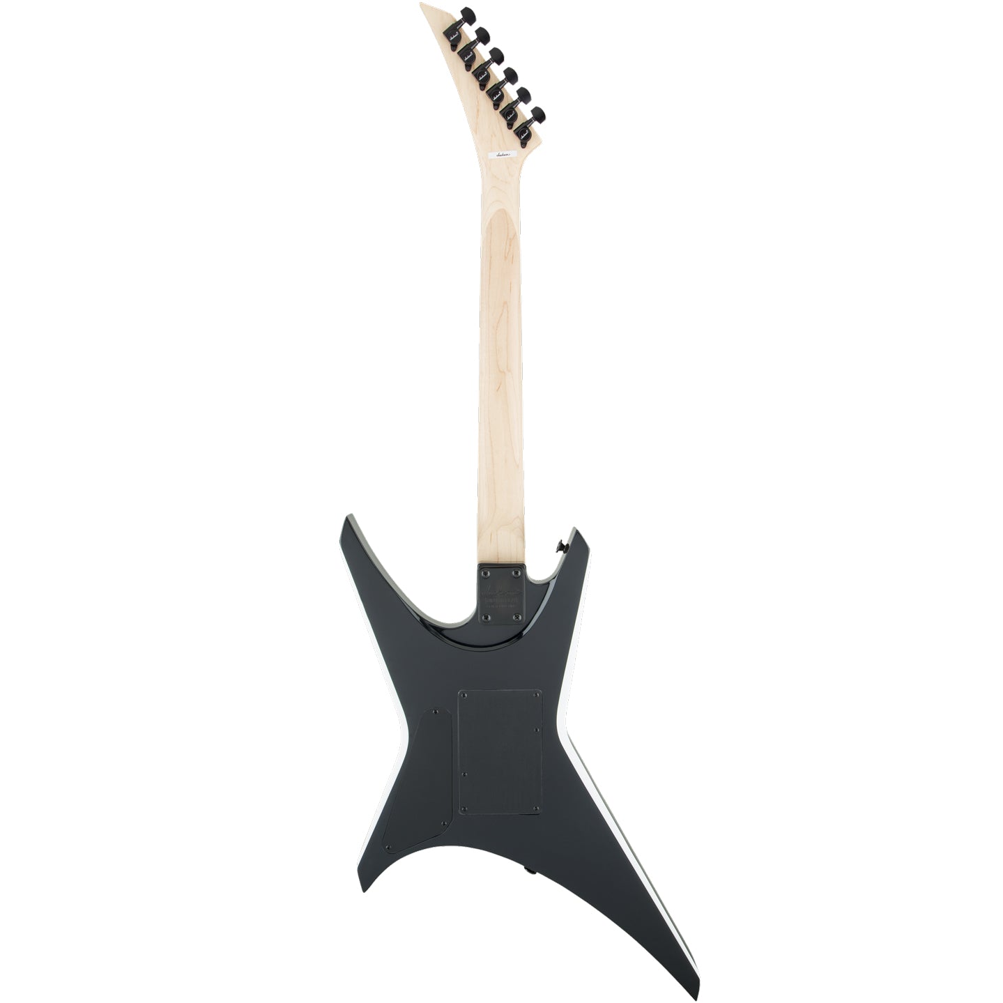 Jackson JS Series Warrior JS32 Black with White Bevels