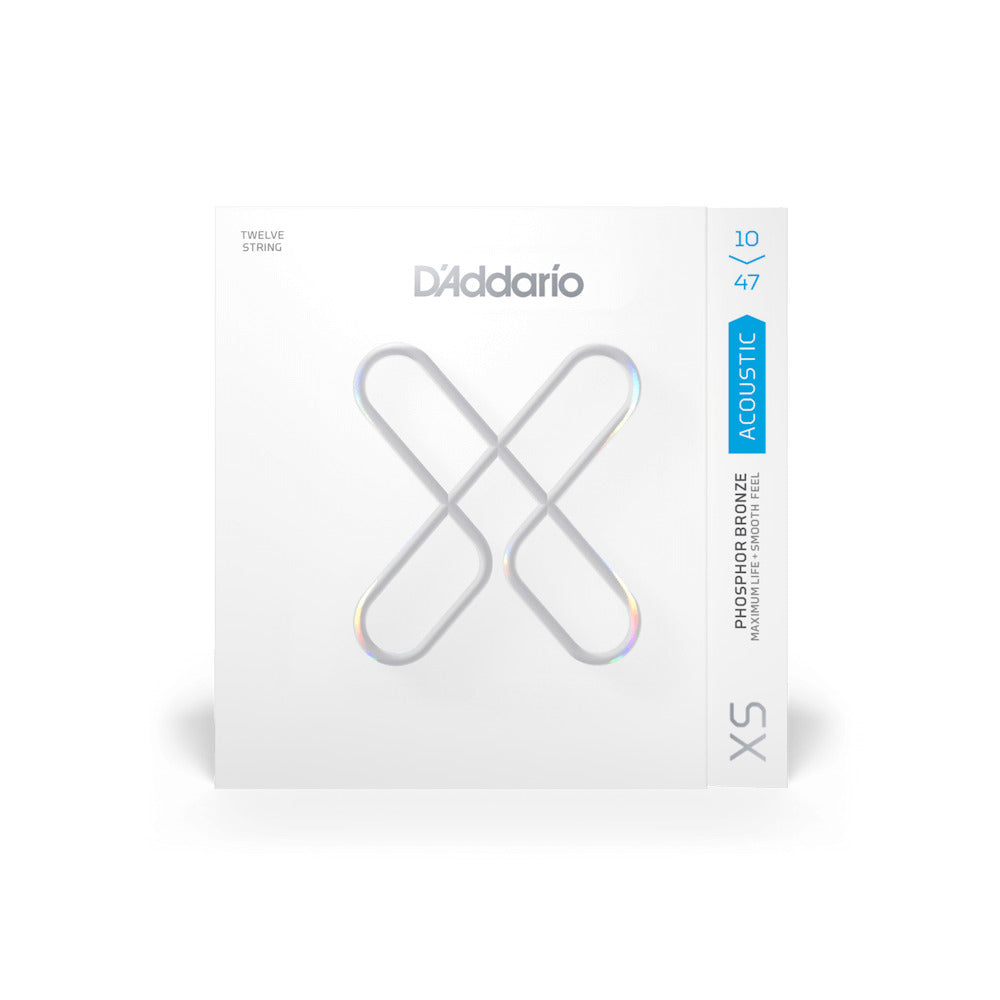 D'Addario XS Acoustic Strings 12-String Phosphor Bronze Light 10-47