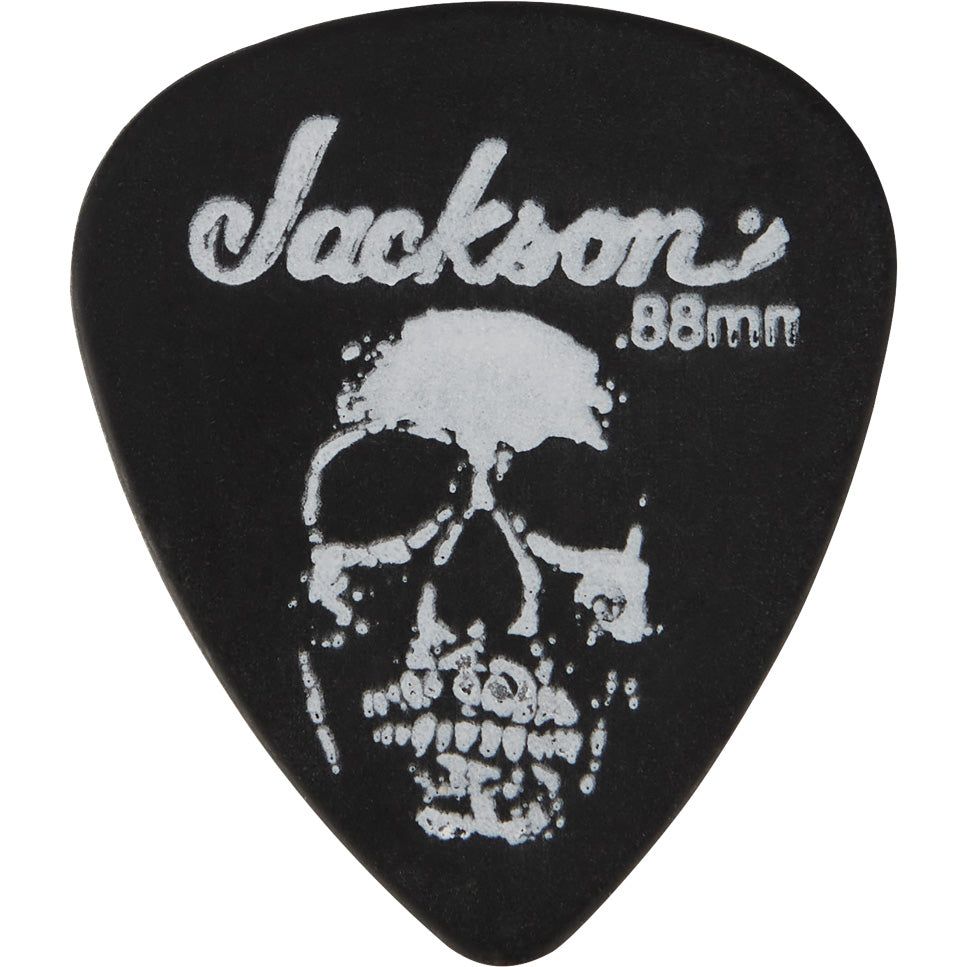 Jackson 451 Shape Skull Picks Medium/Heavy .88mm Black 12 Pack