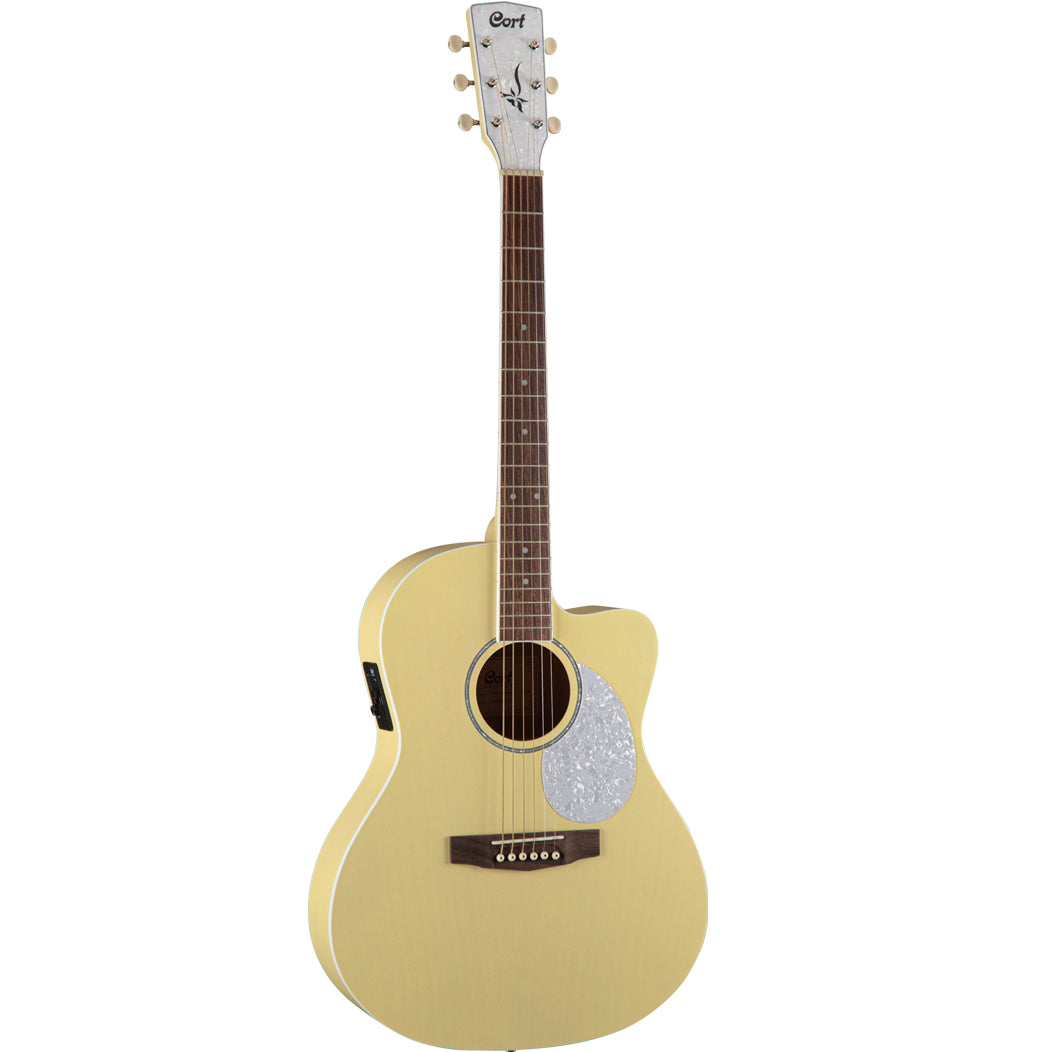 Cort Guitars Jade Classic Pastel Yellow Open Pore JADE-CLASS-PYOP