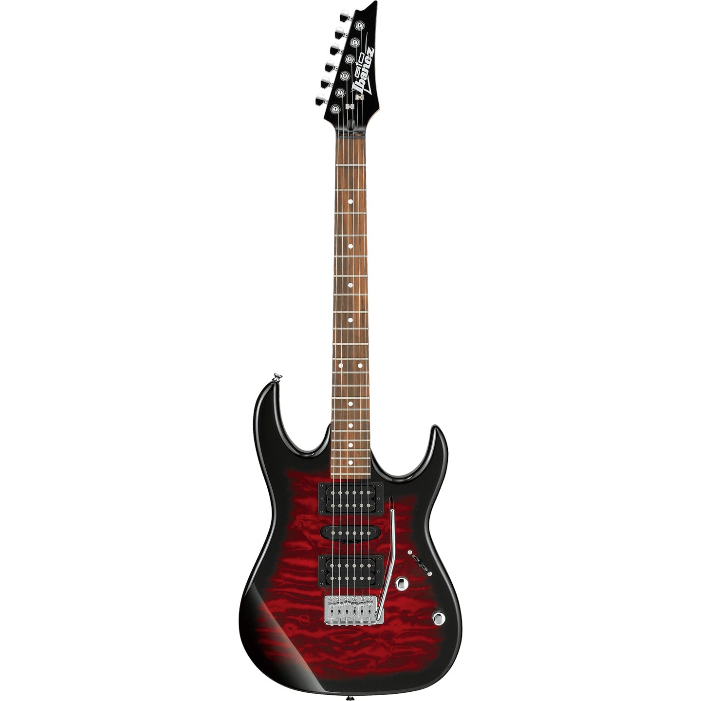 Ibanez Gio GRX70QA Transparent Red Burst - Guitarworks