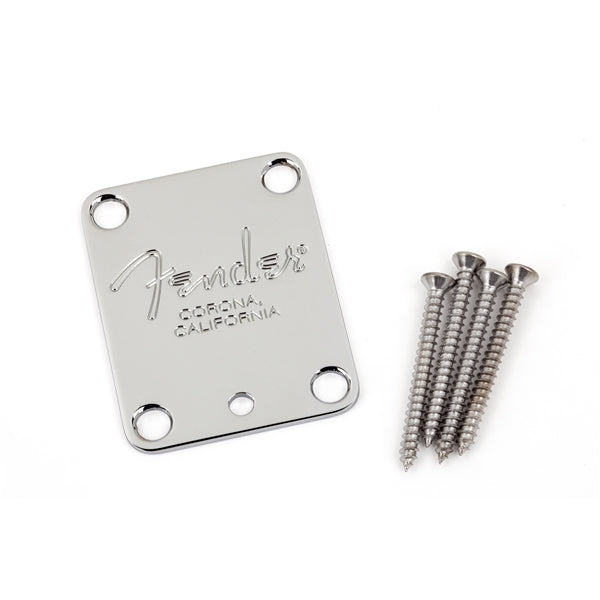 Fender 4-Bolt American Series Guitar Neck Plate Chrome