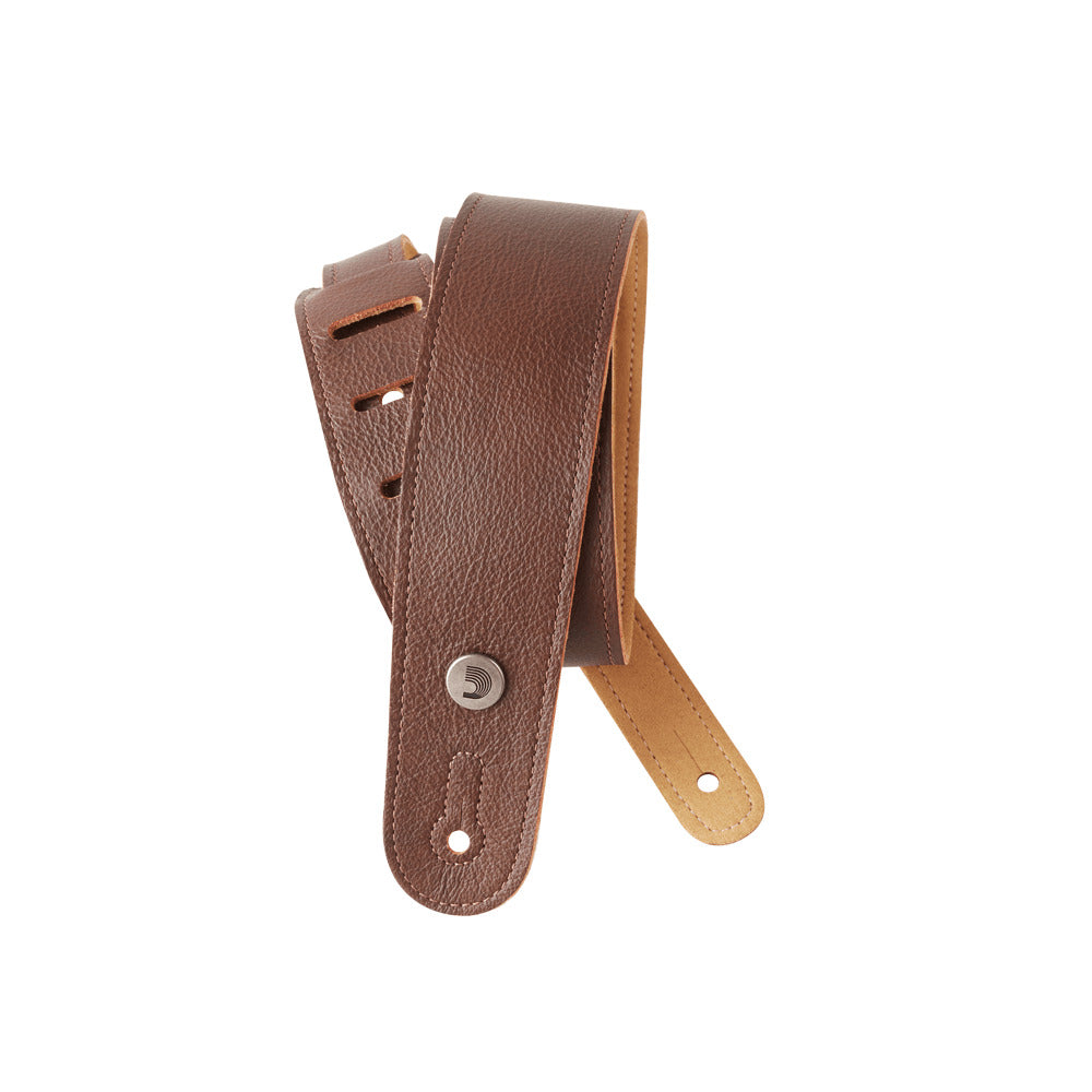 D'Addario 2" Garment Leather Brown Strap 20GL01