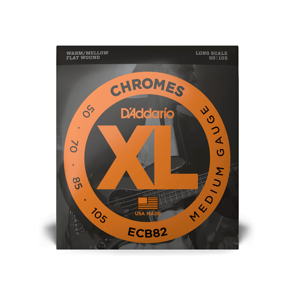 D'Addario ECB82 Chromes Bass Guitar Strings - Medium 50-105, Long Scale