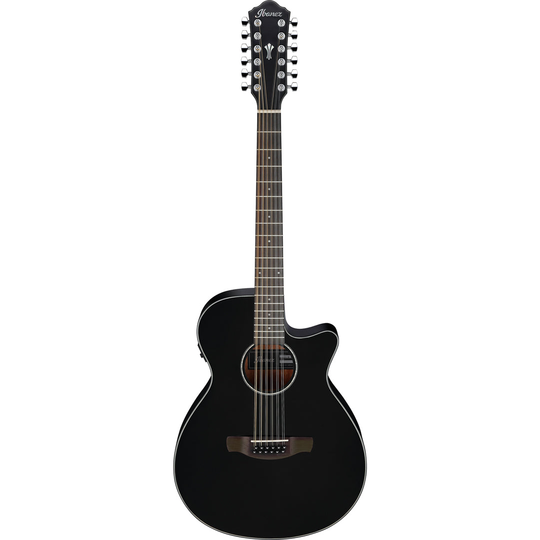 Ibanez AEG5012BK Black High Gloss 12-String Acoustic