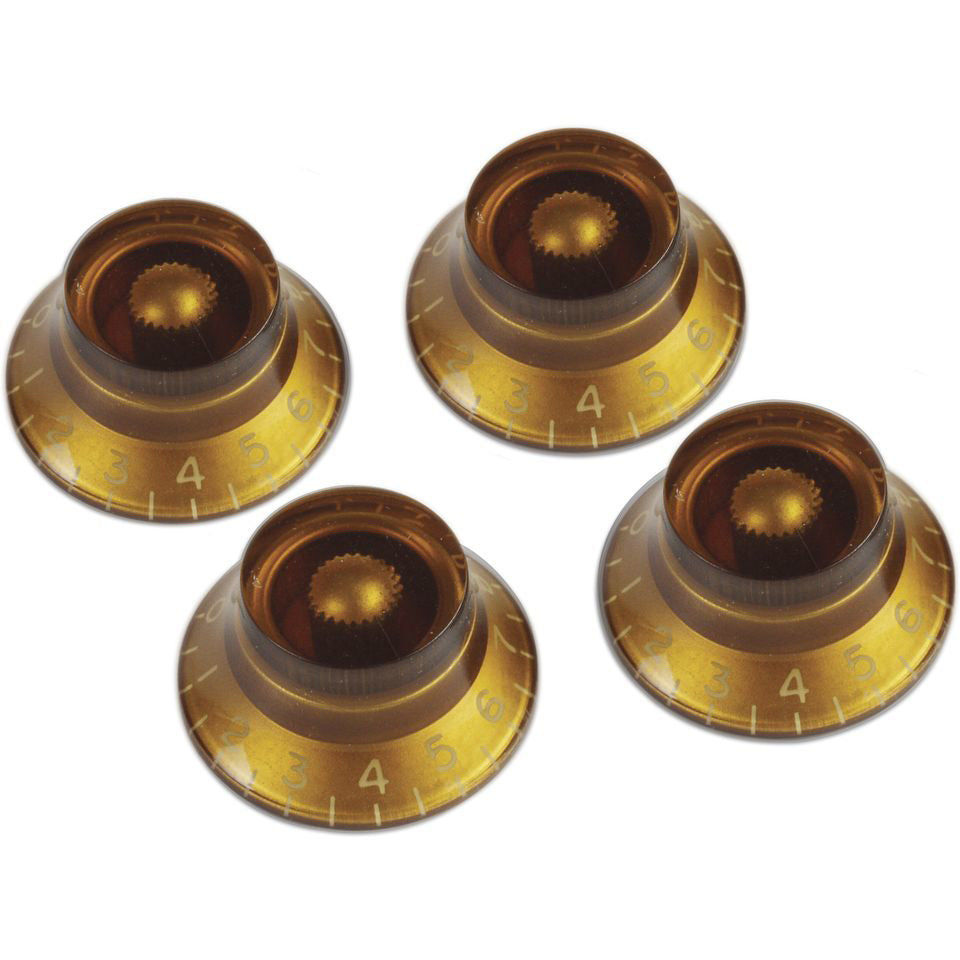 Gibson Top Hat Knobs Set (4) Amber HK030
