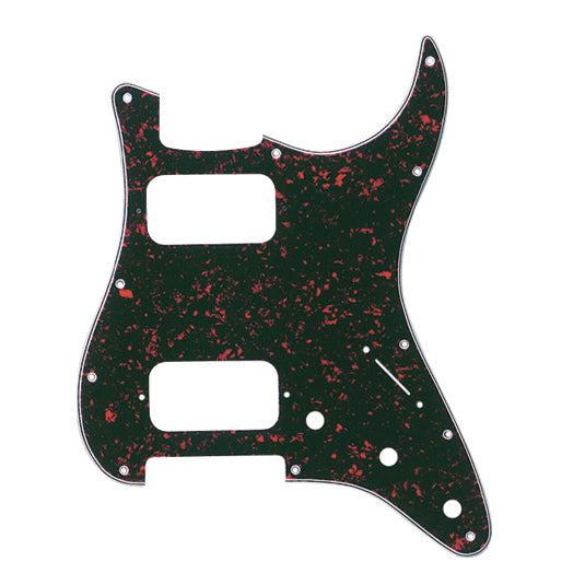 Fender 11-Hole Modern Stratocaster HH Pickguard 4-Ply Tortoise Shell