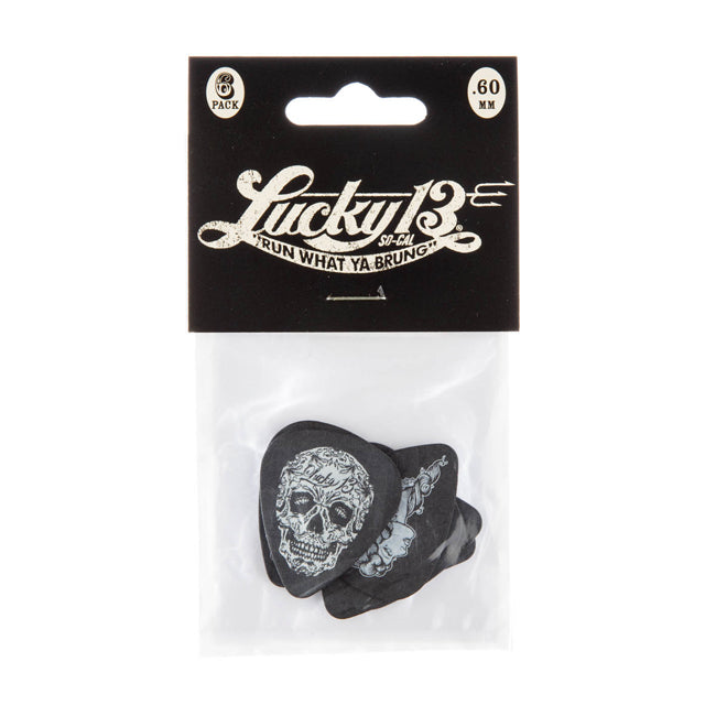 Dunlop Lucky 13 Assorted .73 Pick Pack 6 Pack L13BP.73