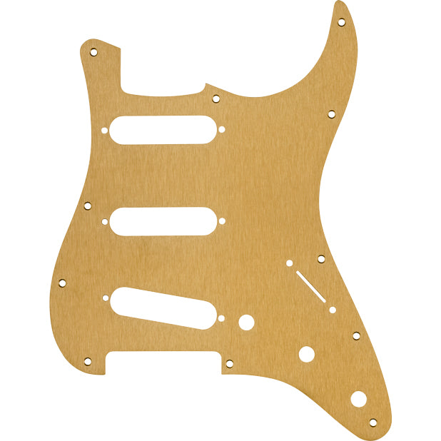 Fender 11-Hole Modern 1-Ply Pickguard SSS Gold Anodized Aluminum
