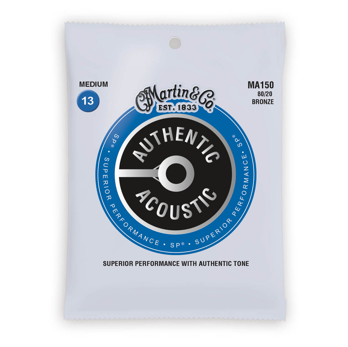 Martin Authentic Acoustic Strings Bronze 80/20 Medium 13-56 MA150
