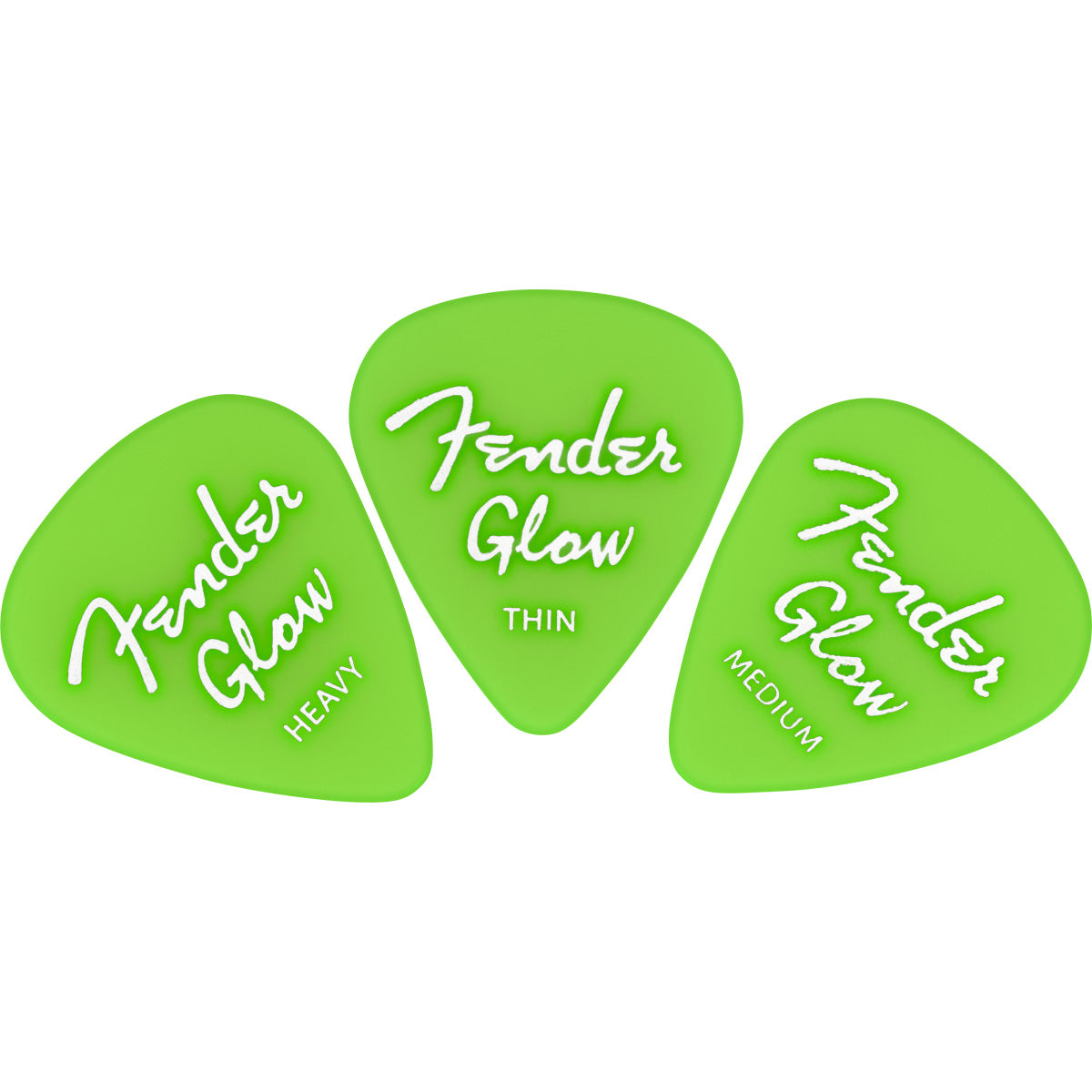 Fender Glow In The Dark 351 Picks, 12-Pack