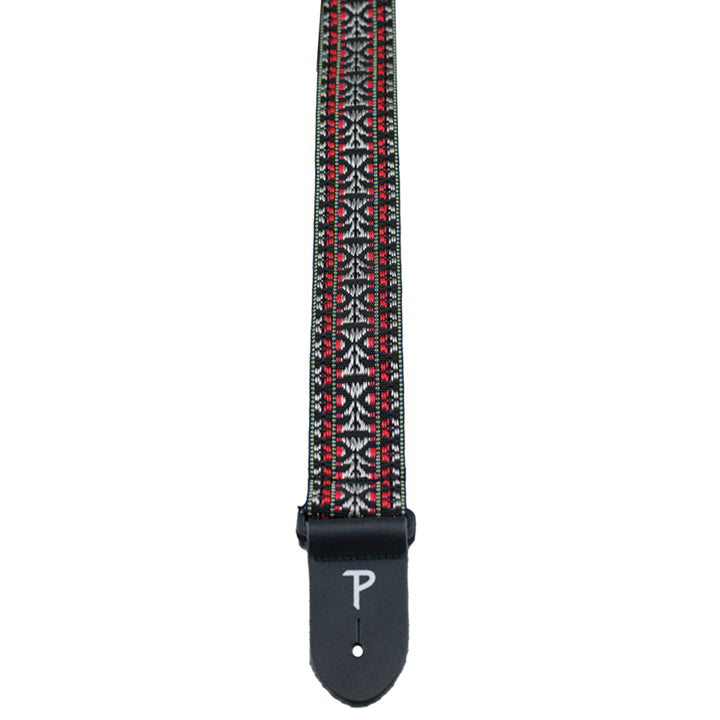 Perri's Strap 2" Silver/Red Hootenanny NWSH-287