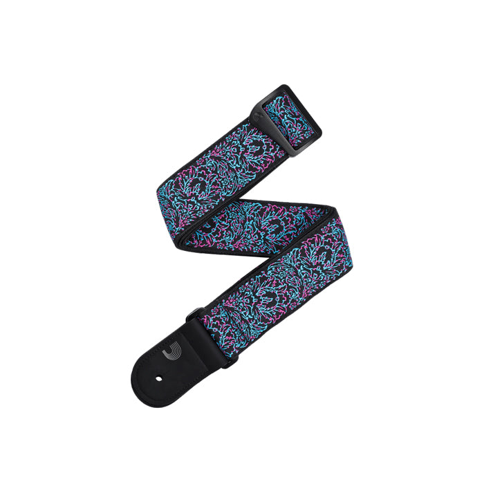 D'Addario Eco Guitar Strap Outrun Woven Glitch 50RW12