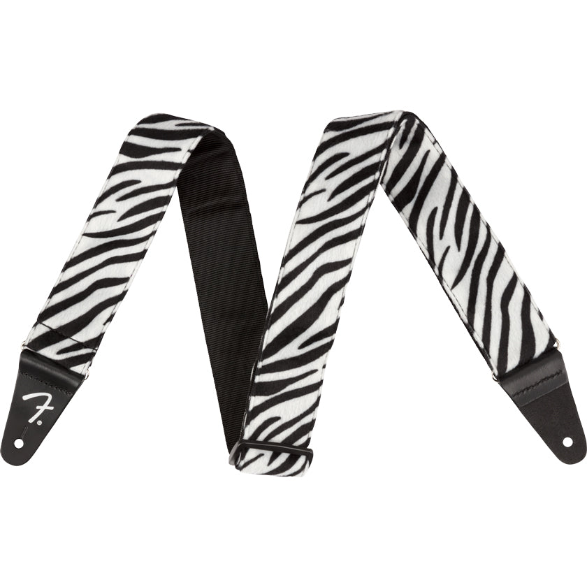 Fender Wild Animal Zebra Print Strap 2"