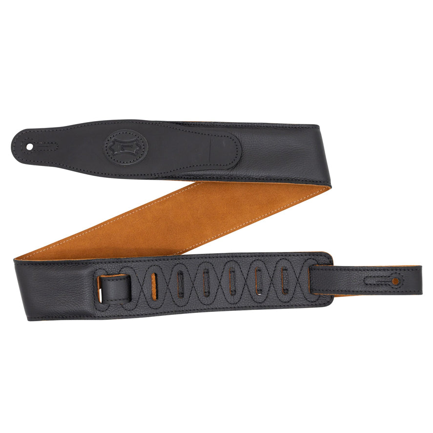 Levy's MGS80CS-BLK-HNY 2.5" Black Padded Guitar Strap