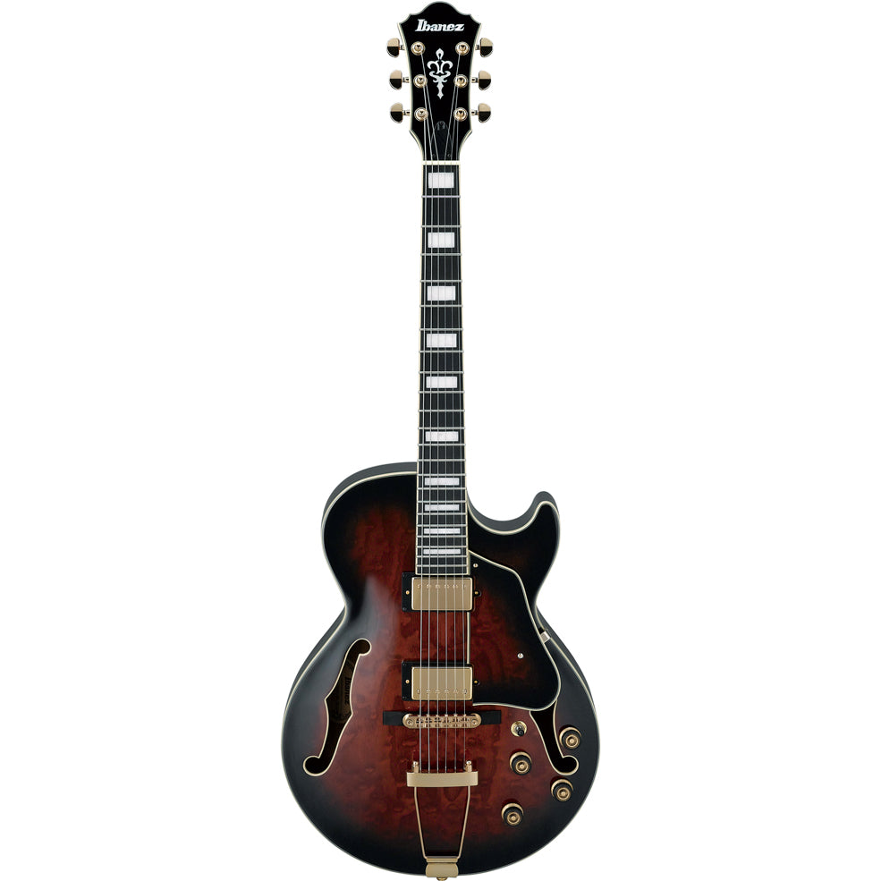 Ibanez AG95QADBS Artcore Dark Brown Sunburst