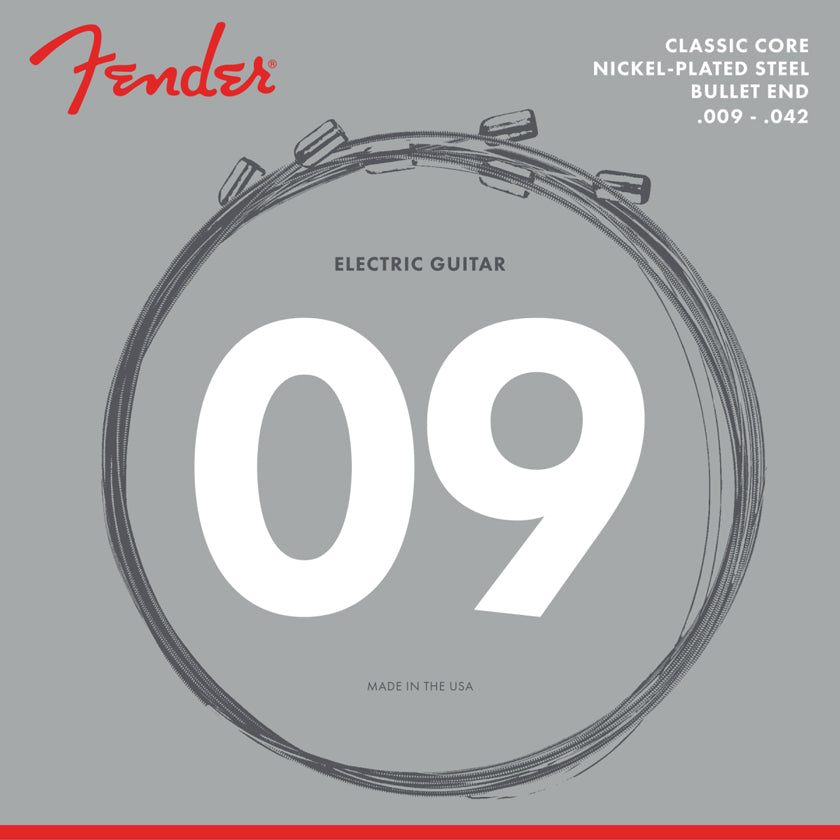 Fender Classic Core Electric Guitar Strings 3255L Nickel Plated Steel 9-42